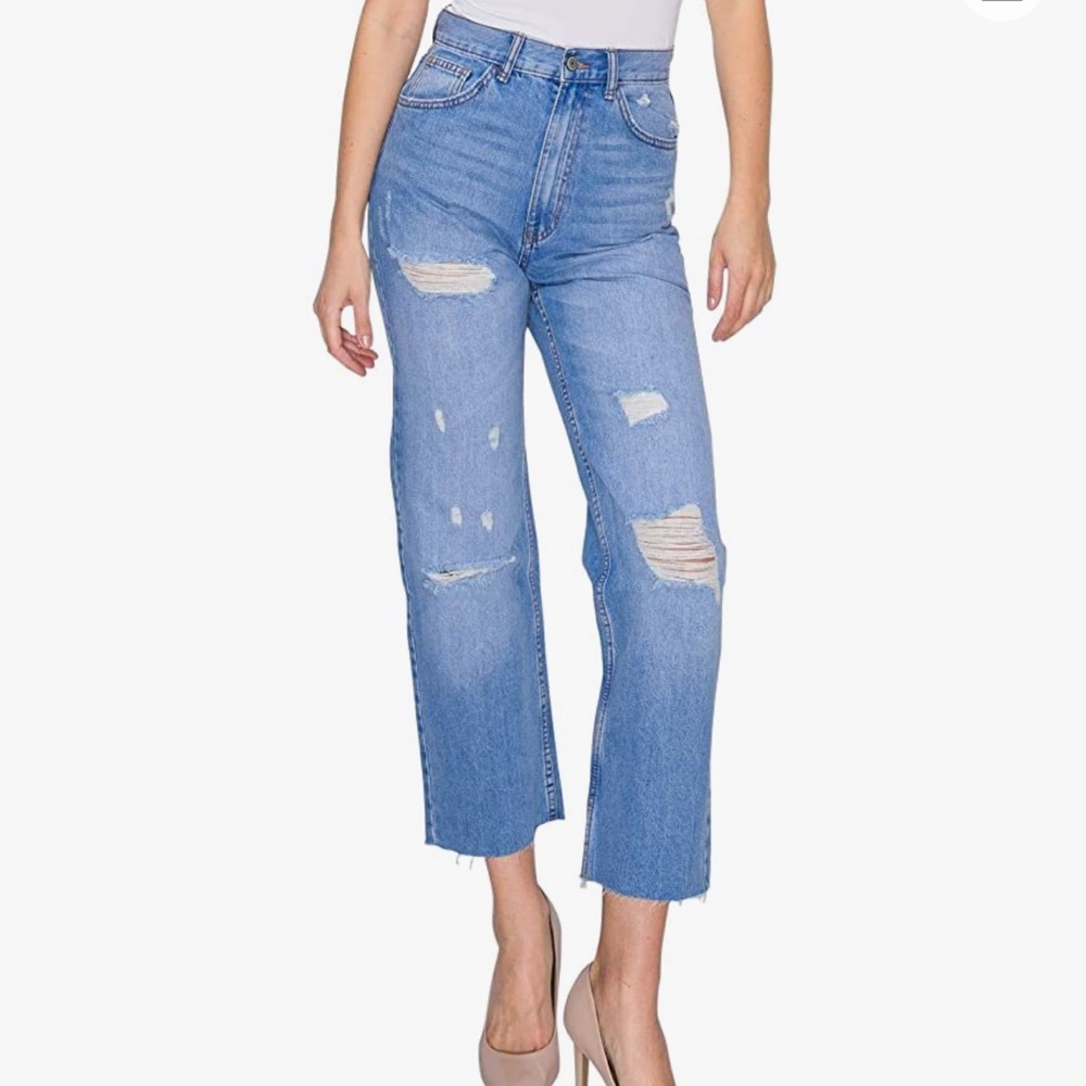 Profile by RingOfFire Maria Mom Jean with Rips (Cropped Length)